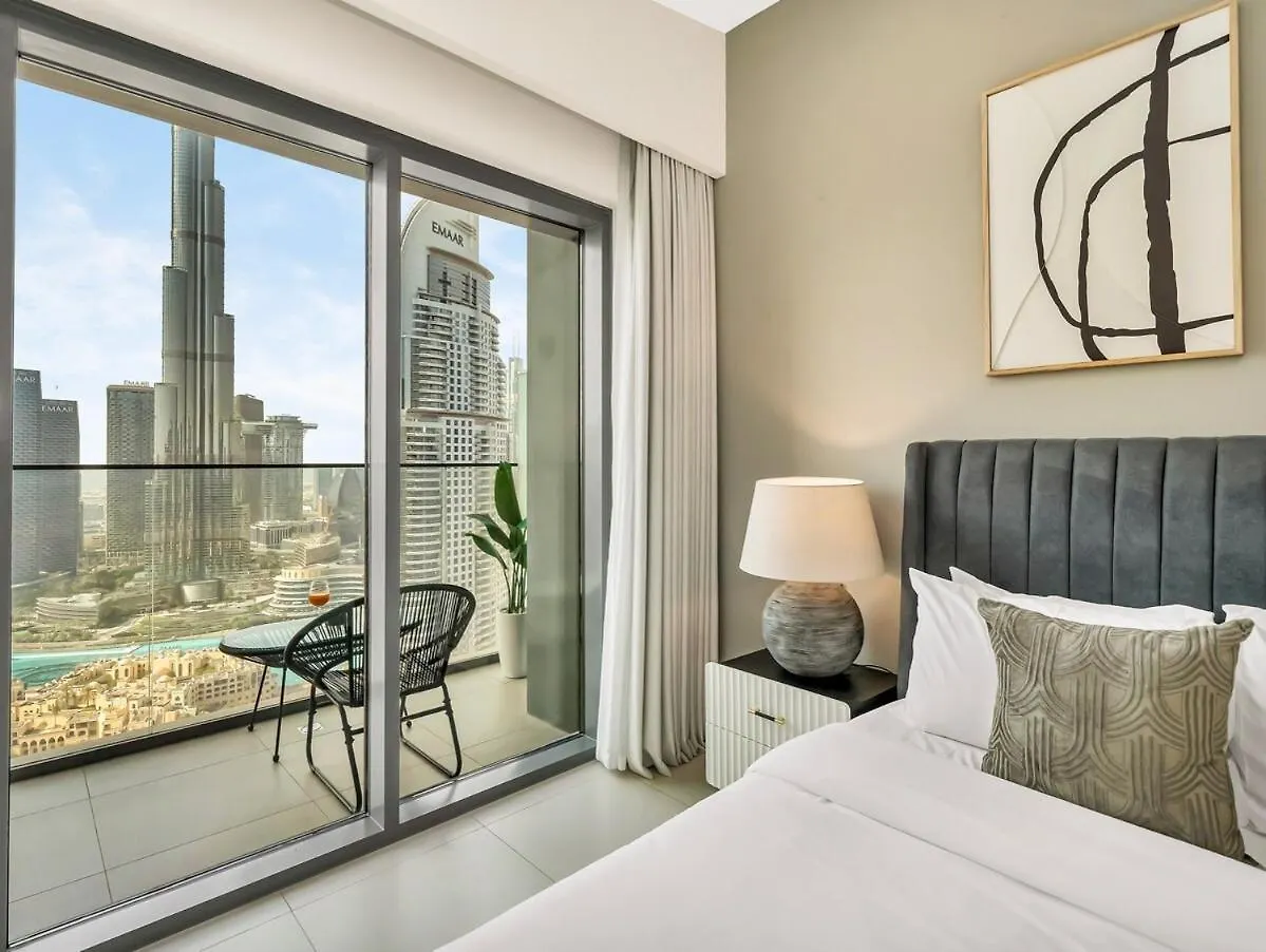 Burj Royale 3Br Full Burj Khalifa & Fountain View Apartamento Dubai